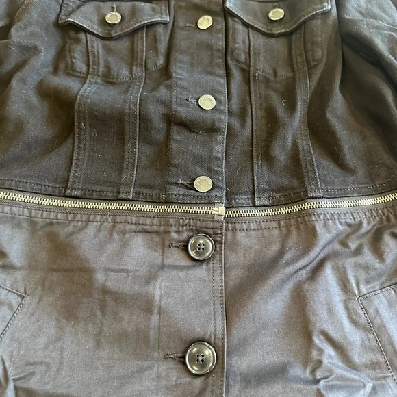 Peace Love World Black Denim Long Jacket - Picture 3 of 9